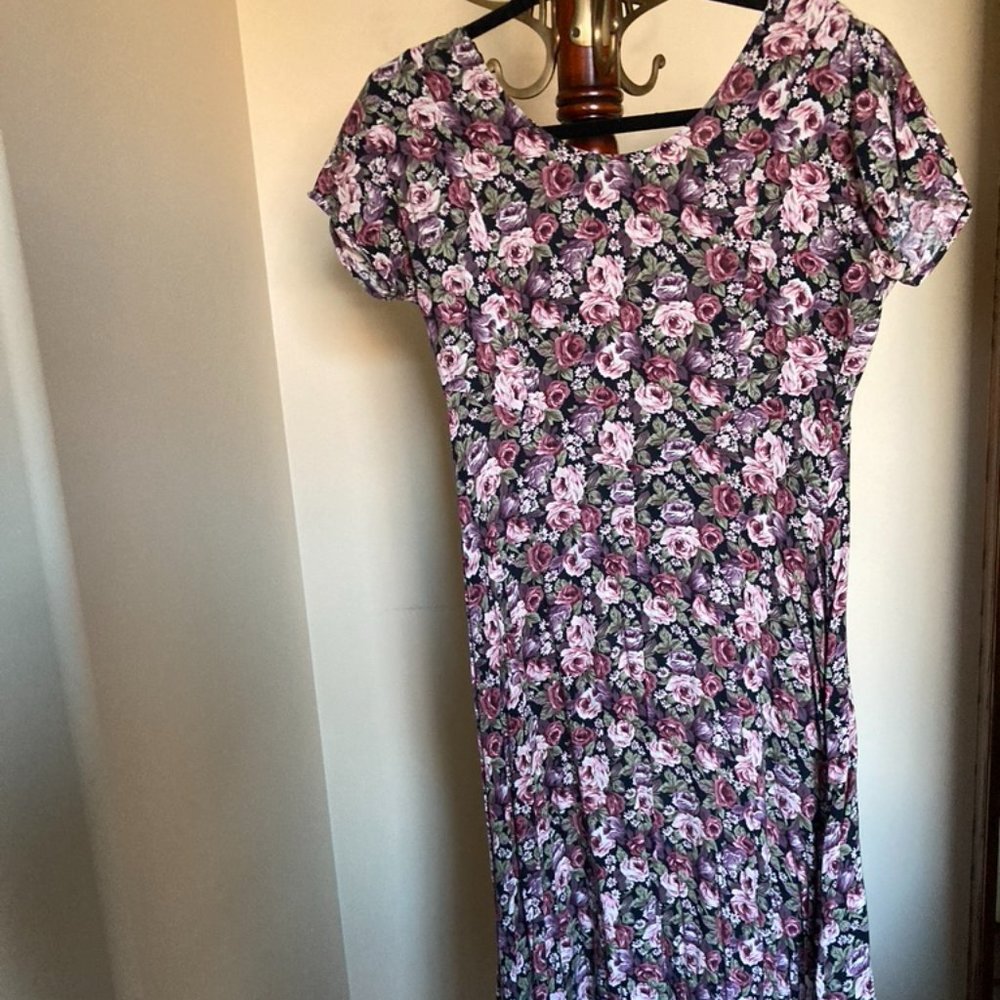 Vintage 90s Floral Maxi Dress
